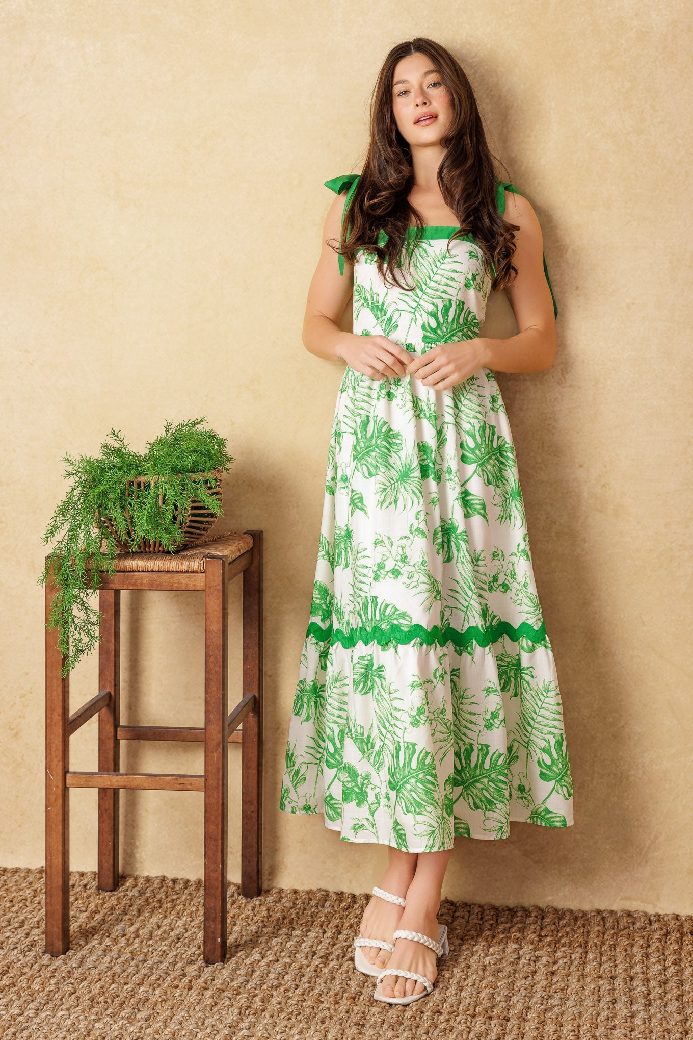 Forever Mine Woven Midi Dress