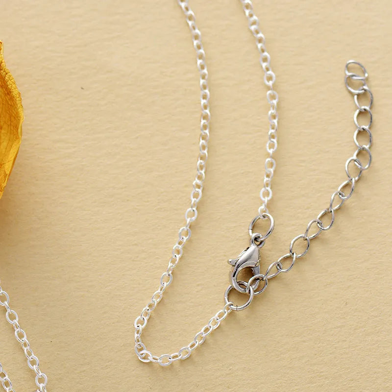 Inlaid Turquoise Pendant & Chain Necklace