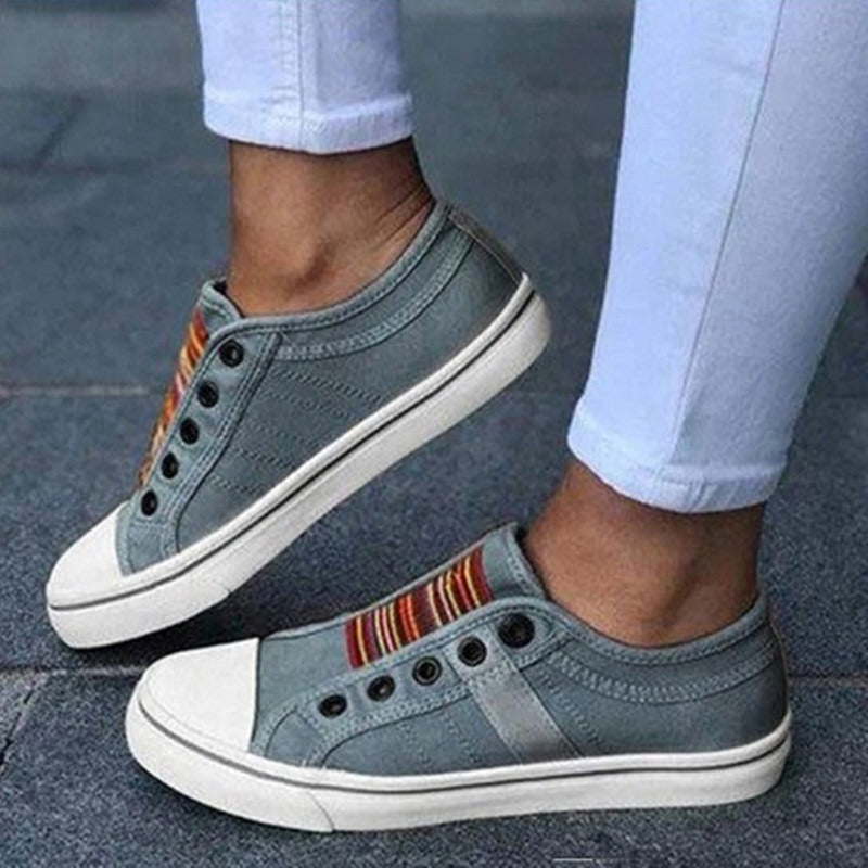 Classic Canvas Sneakers No Laces Needed