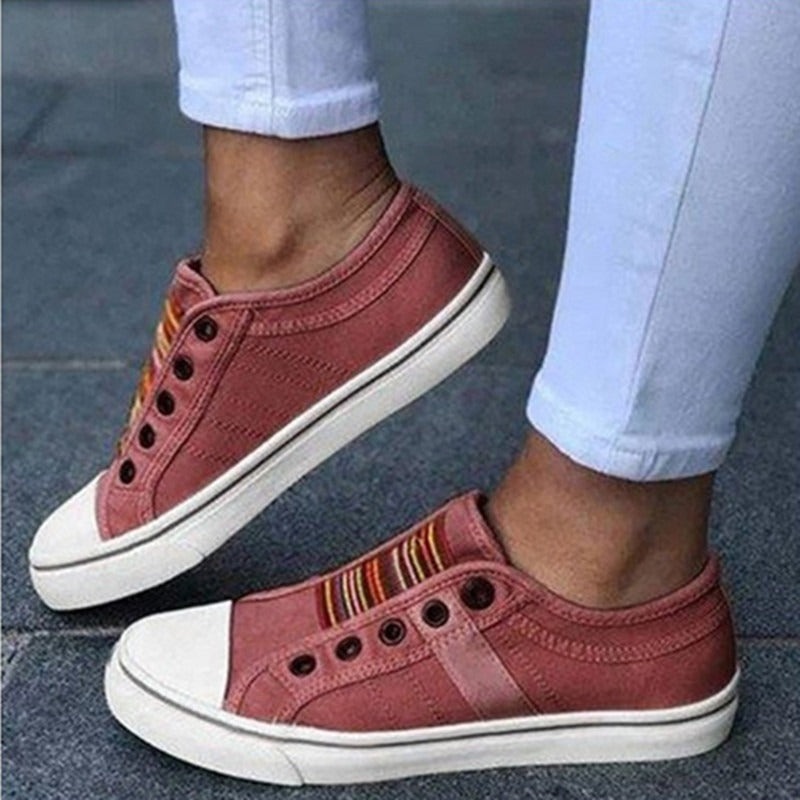 Classic Canvas Sneakers No Laces Needed