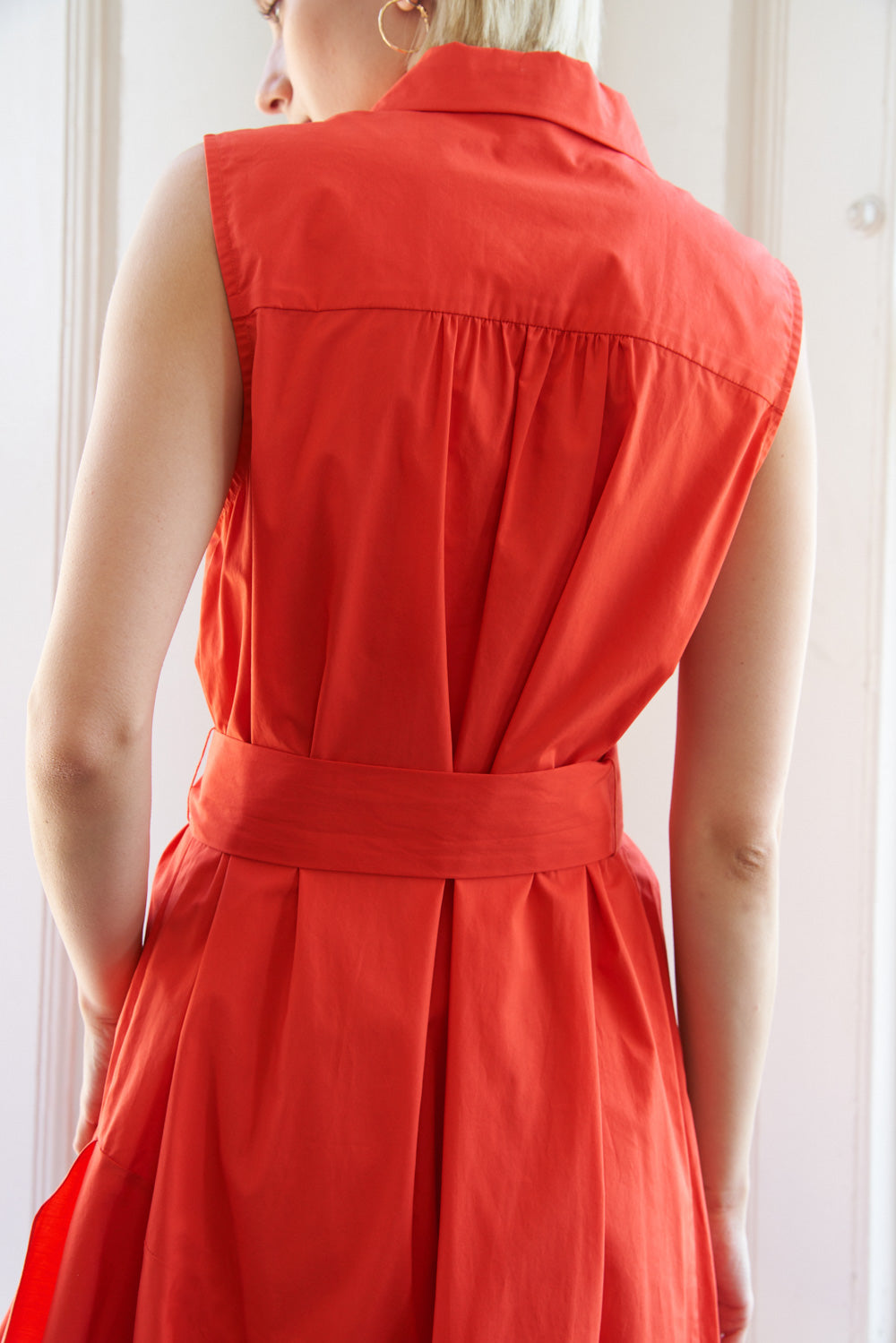Looking My Way Woven Midi Dress