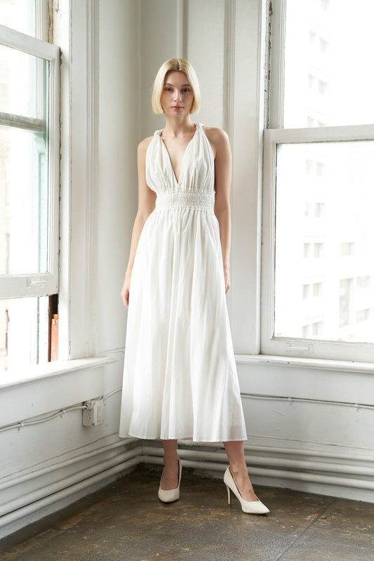 Big City Dreams Woven Midi Dress