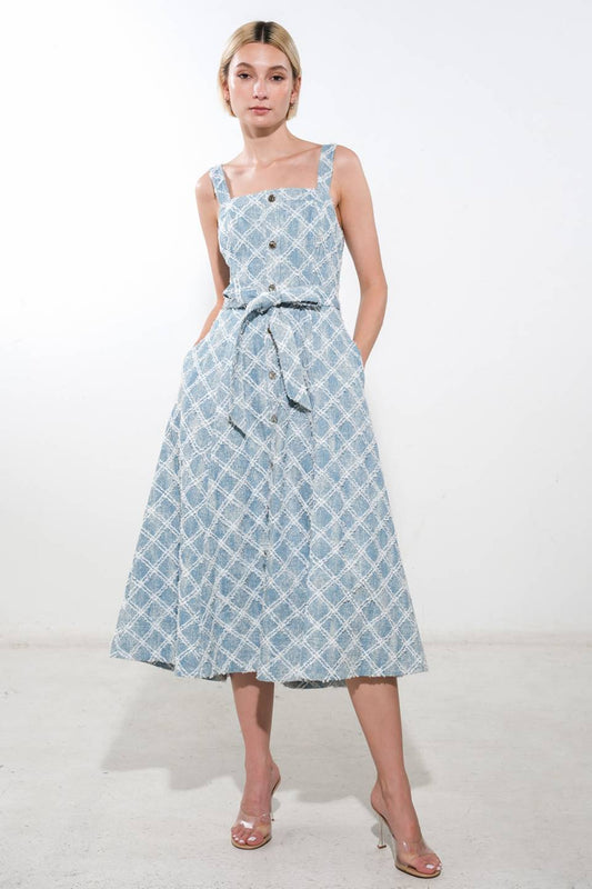 Made To Belive Denim Midi Dress