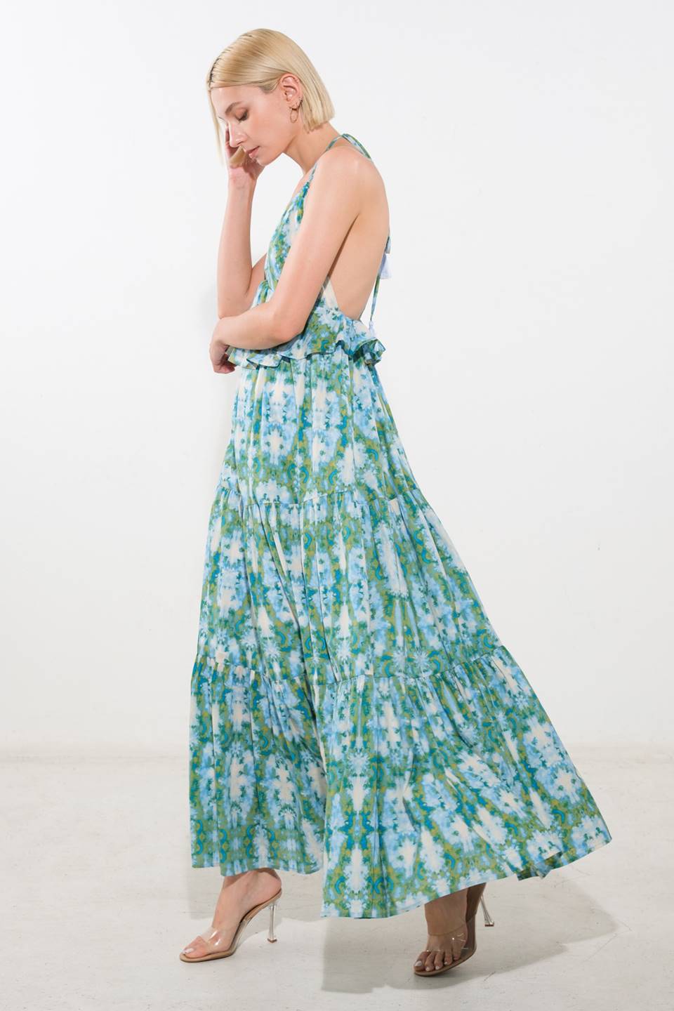 Moonlight Whisper Woven Maxi Dress