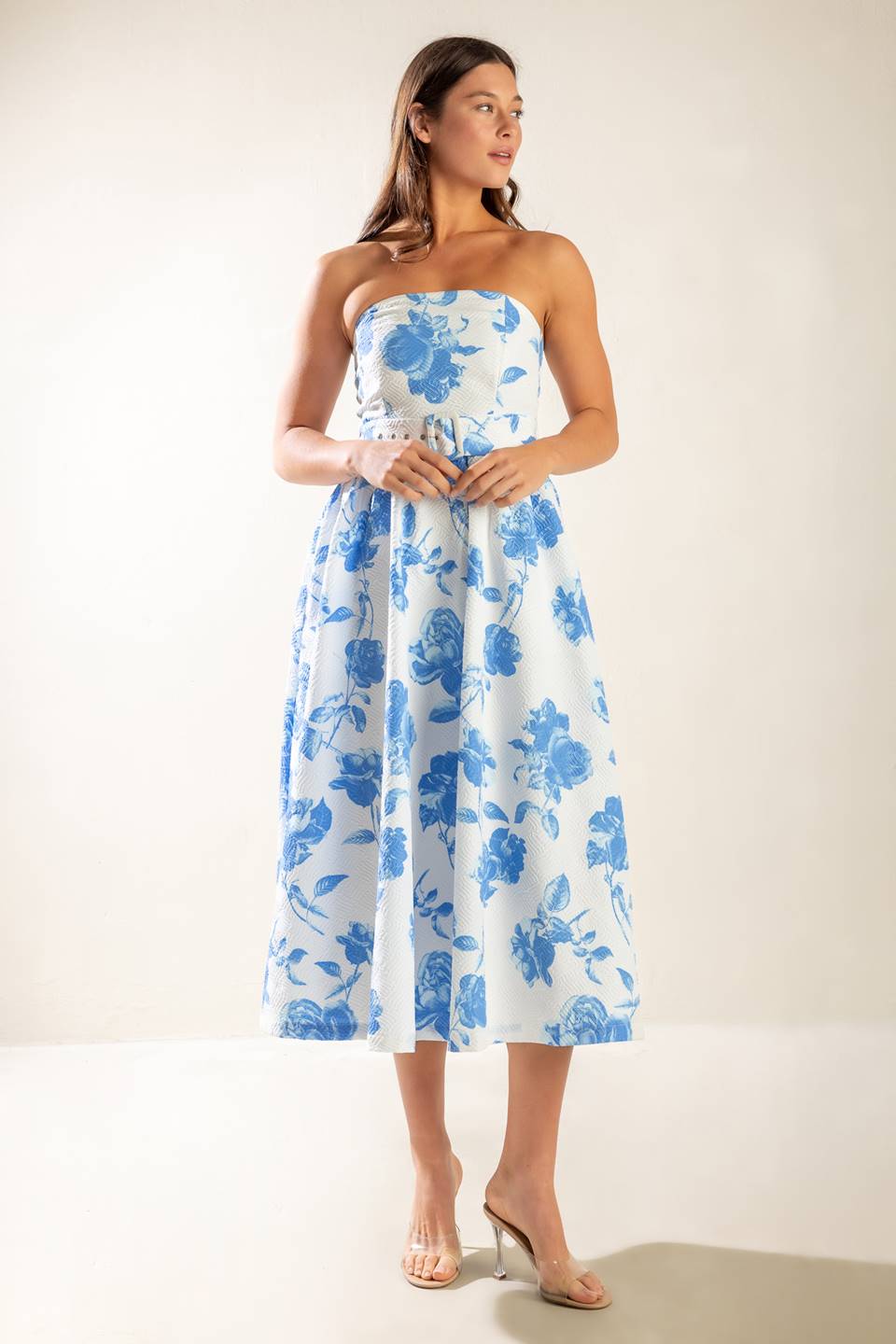 Honestly Love Woven Midi Dress