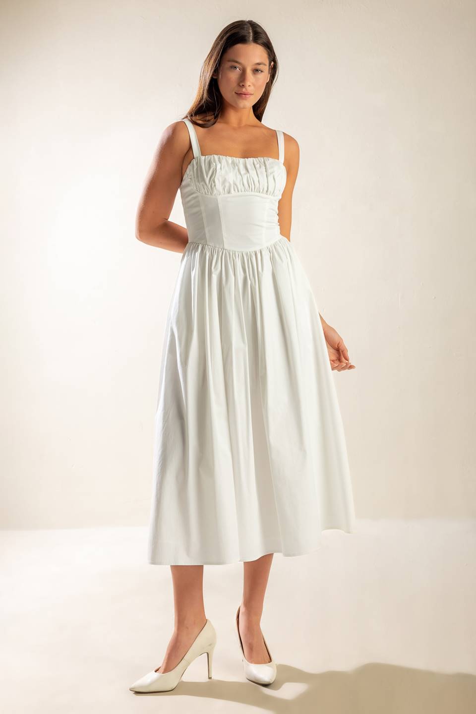Easily Loved Woven Midi Dress