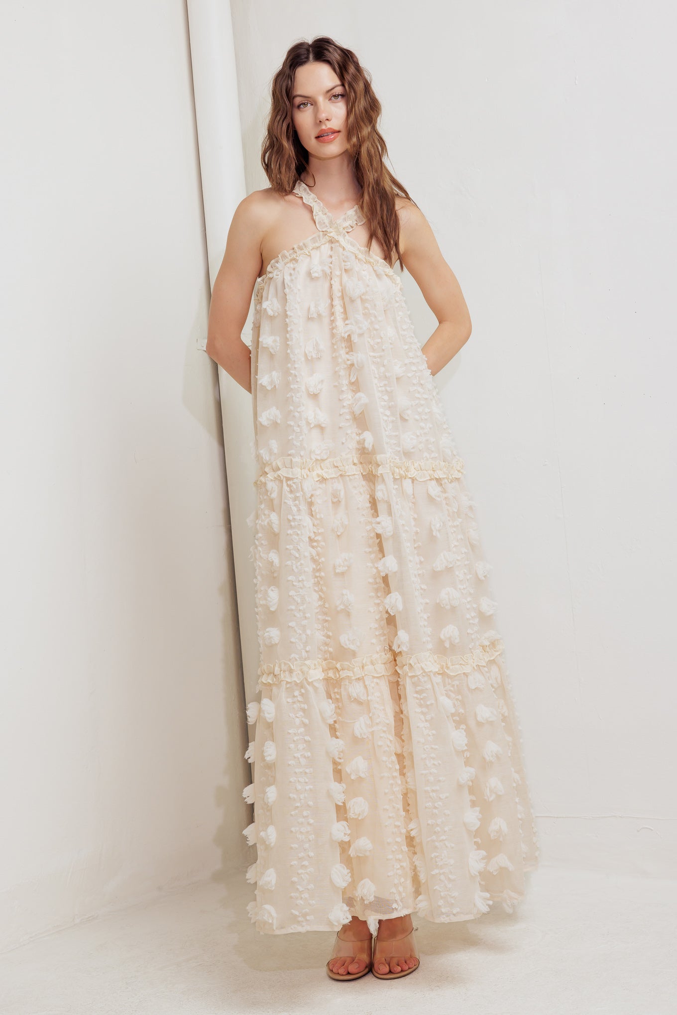 Cloud Nine Gown Woven Maxi Dress