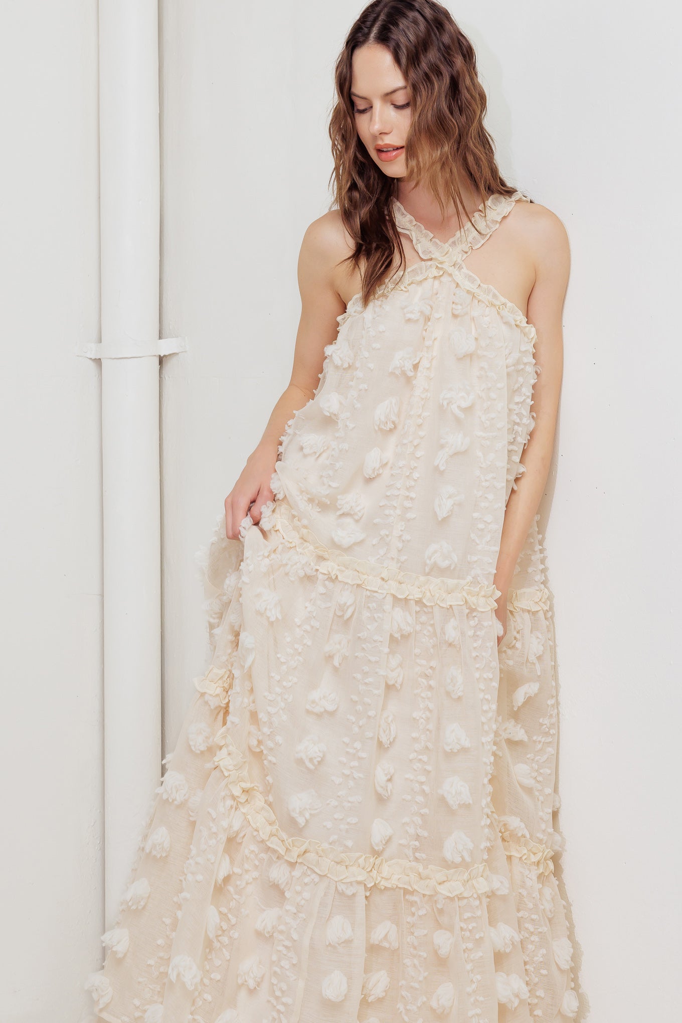Cloud Nine Gown Woven Maxi Dress