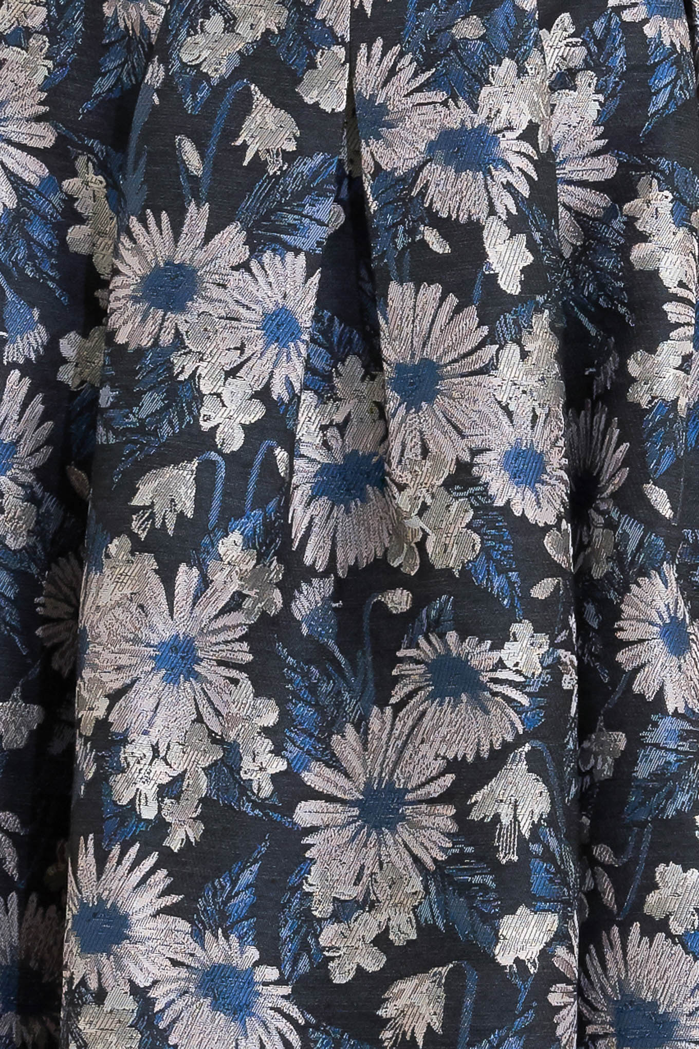 Lux Blooming Woven Jacquard Midi Dress