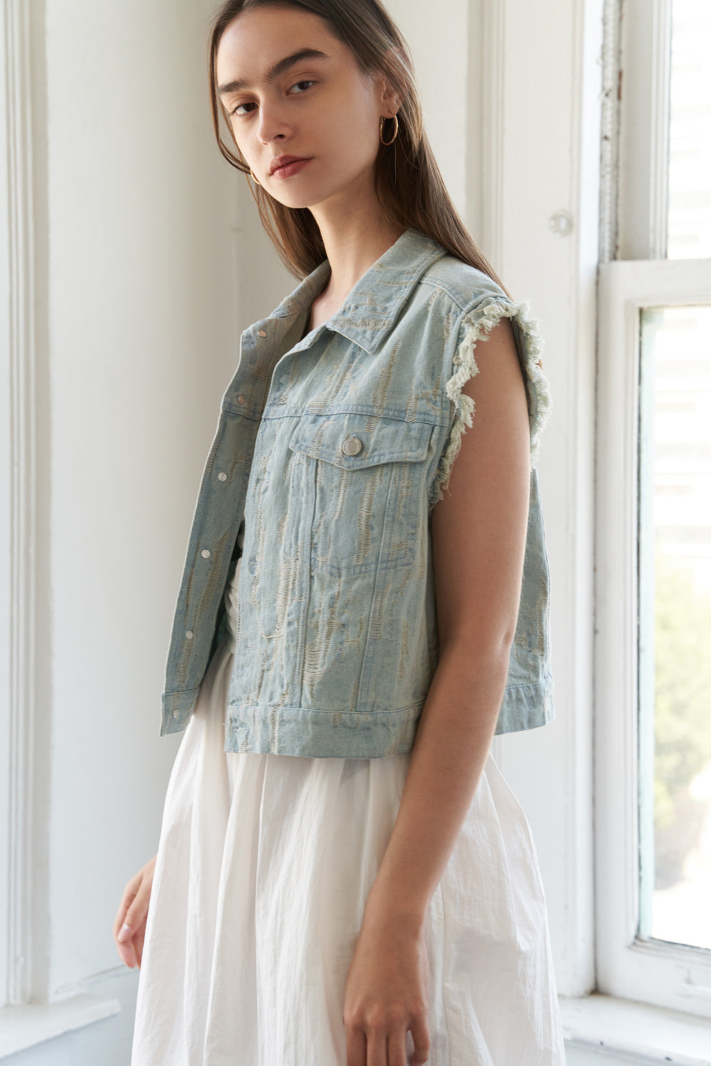 Blessed Lift Denim Vest