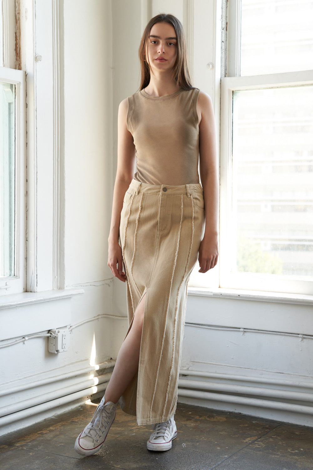 Between The Pages Woven Skirt