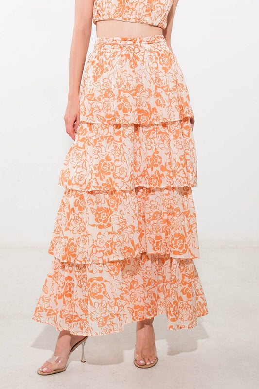 There In My Mind Woven Maxi Skirt