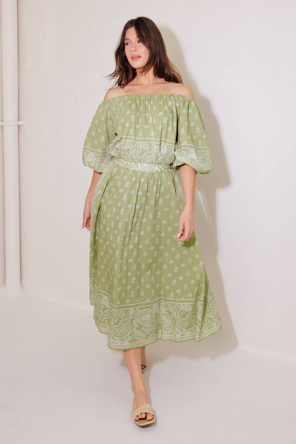 The More The Merrier Woven Full Midi Skirt
