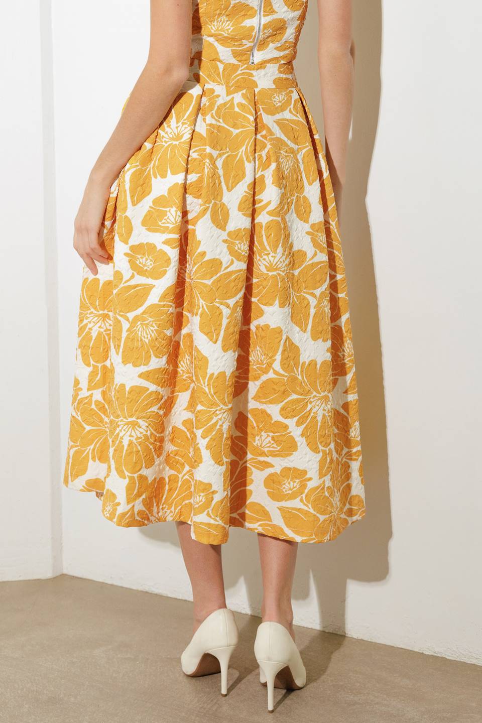Plain Optimism Woven Midi Skirt