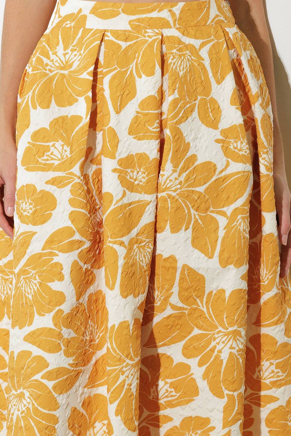 Plain Optimism Woven Midi Skirt