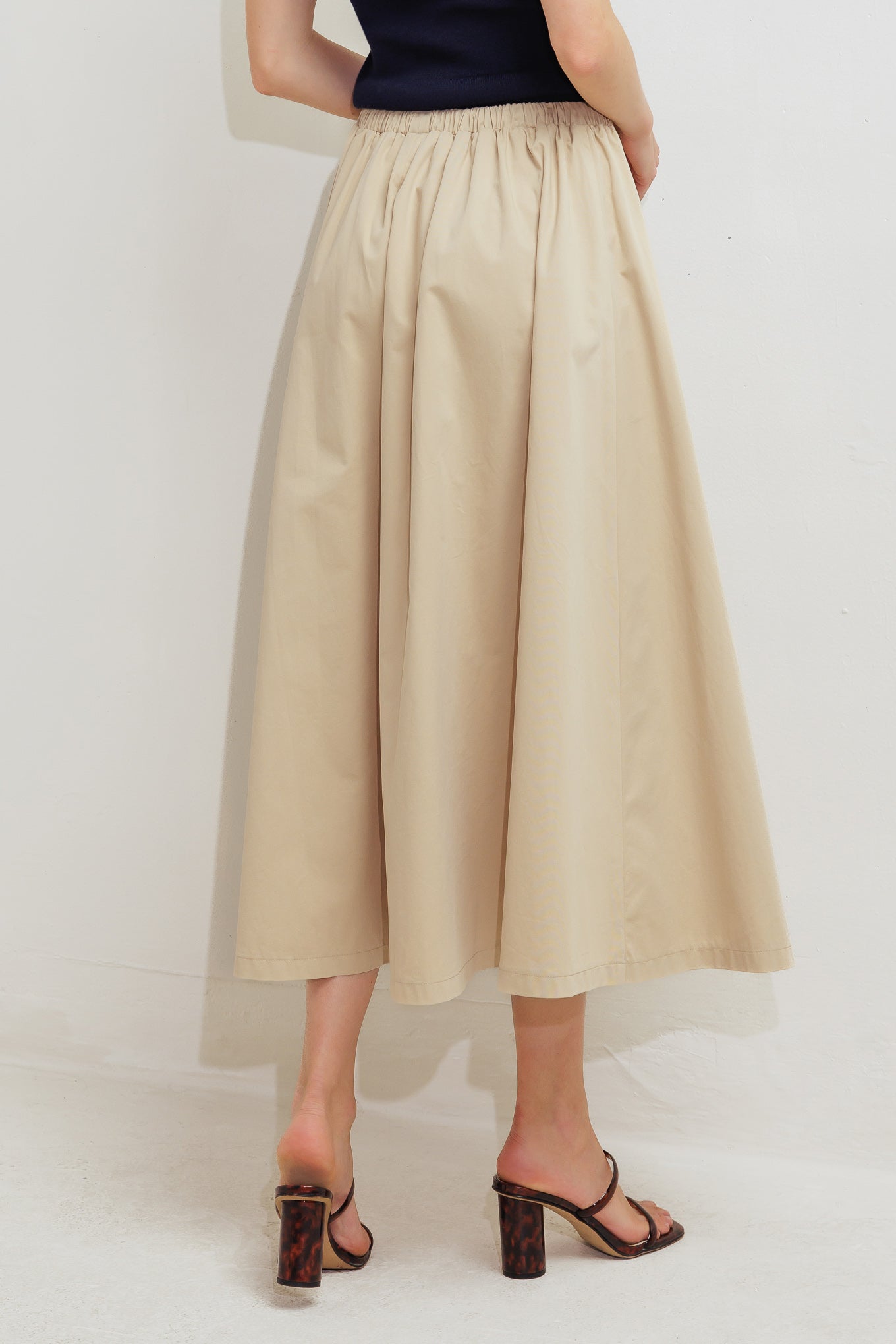 Weekend Parisian Woven Midi Skirt