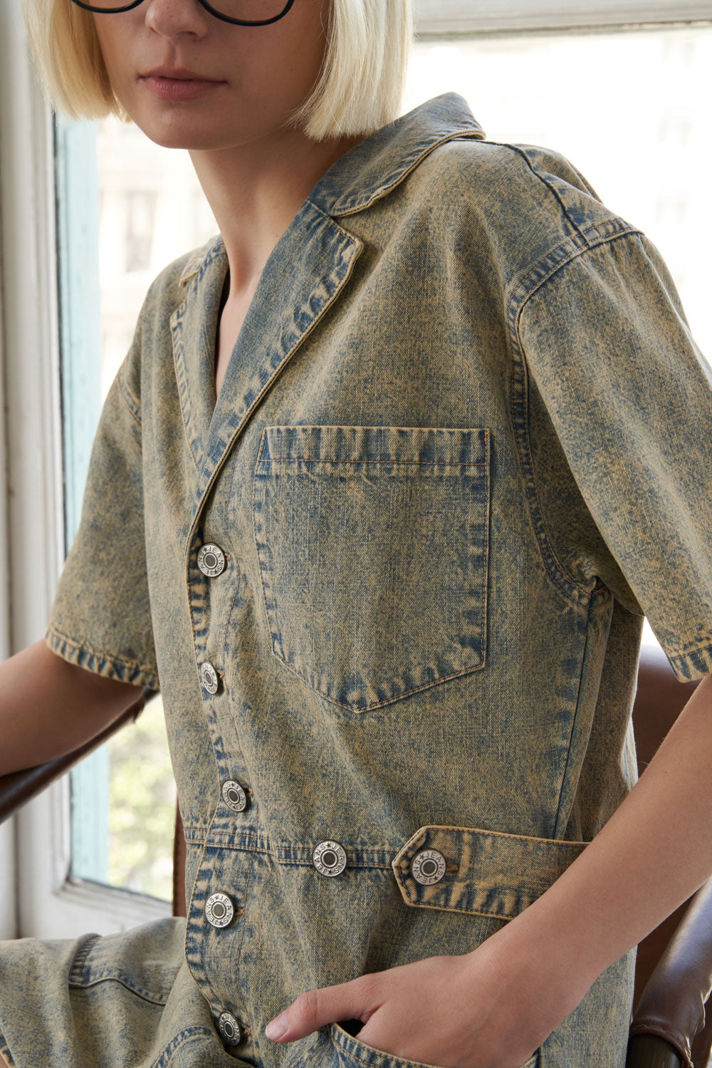 Day In The Life Denim Romper