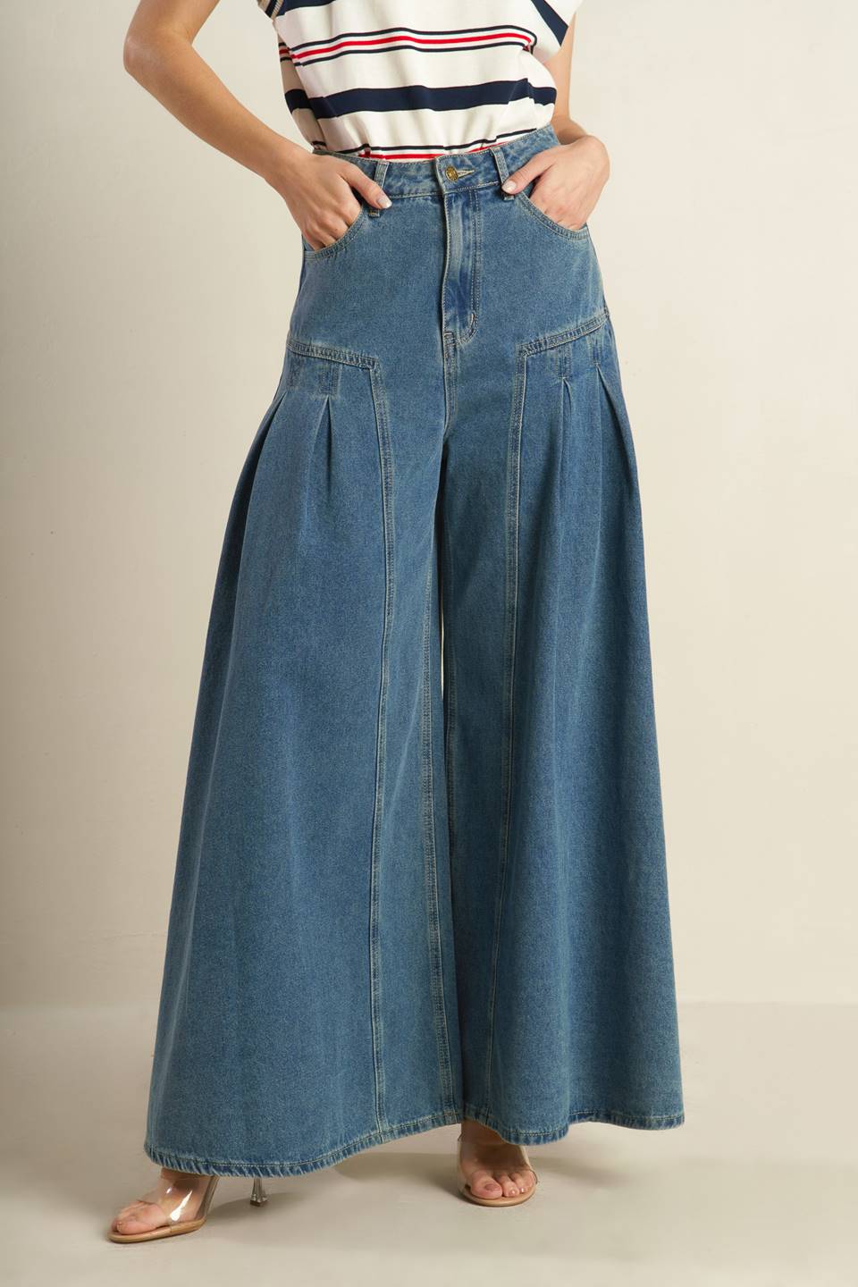 Effortless Edge Denim Pants
