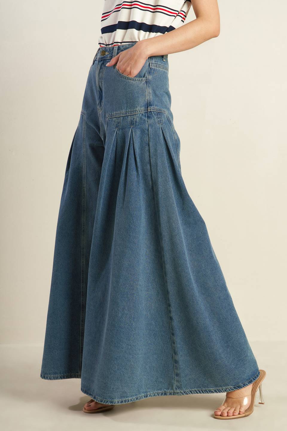 Effortless Edge Denim Pants
