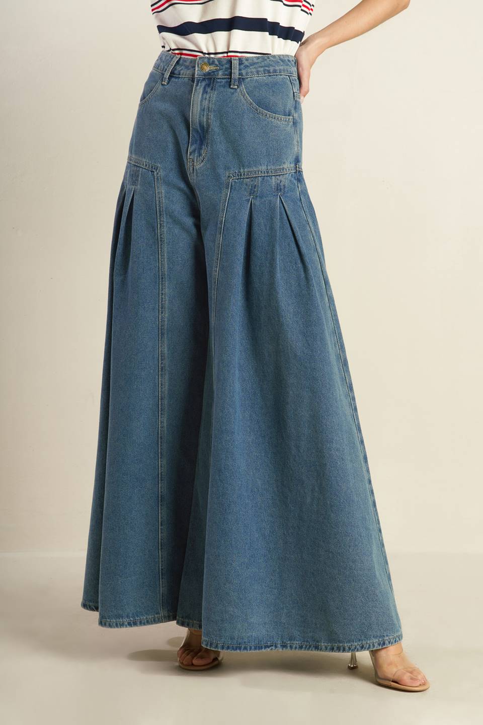 Effortless Edge Denim Pants