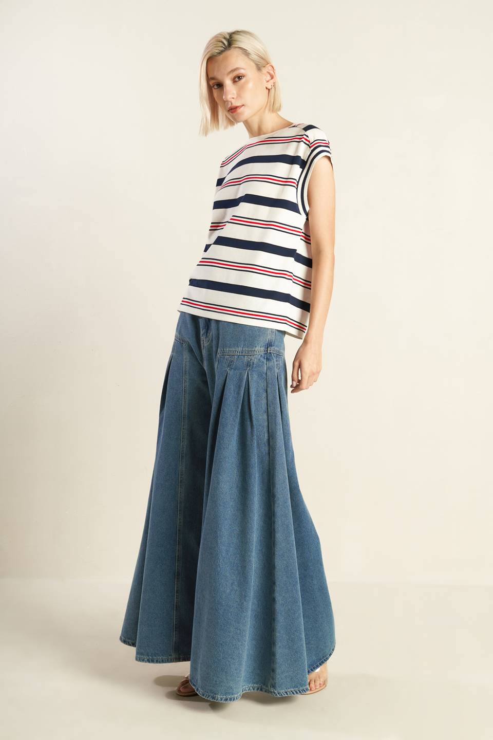 Effortless Edge Denim Pants