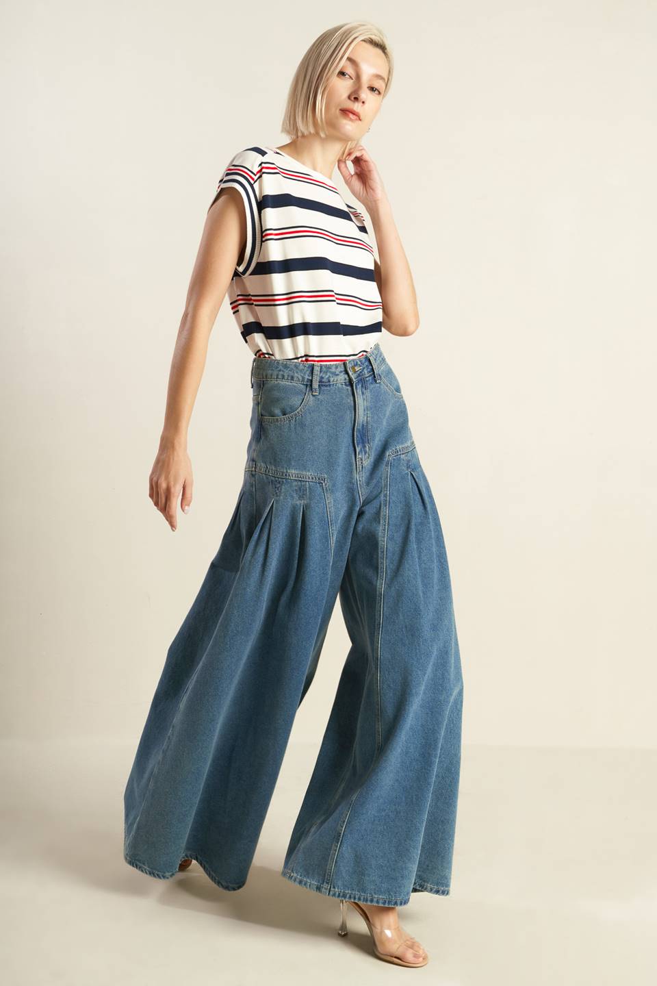 Effortless Edge Denim Pants