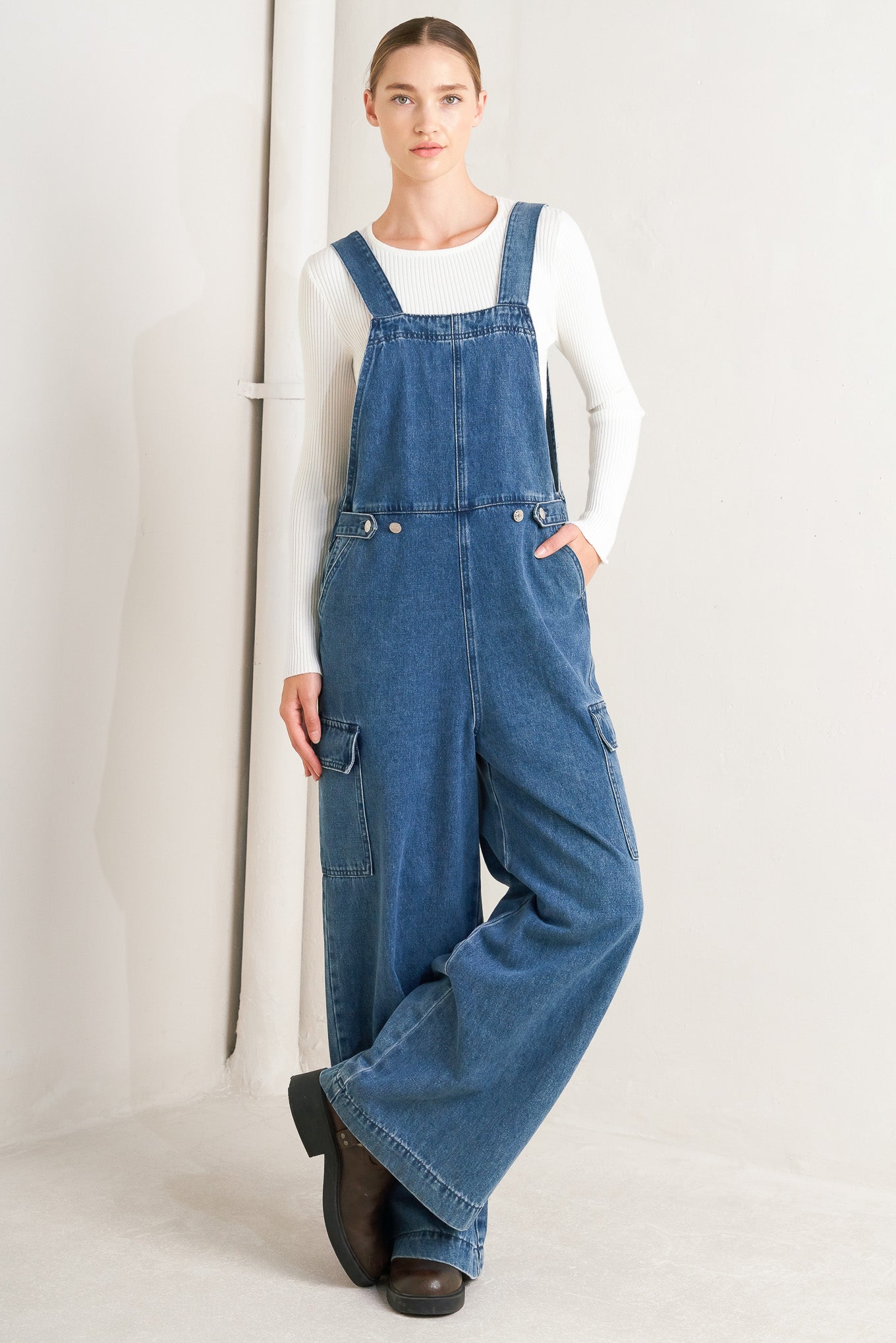 Let Me Talk Denim Overalls