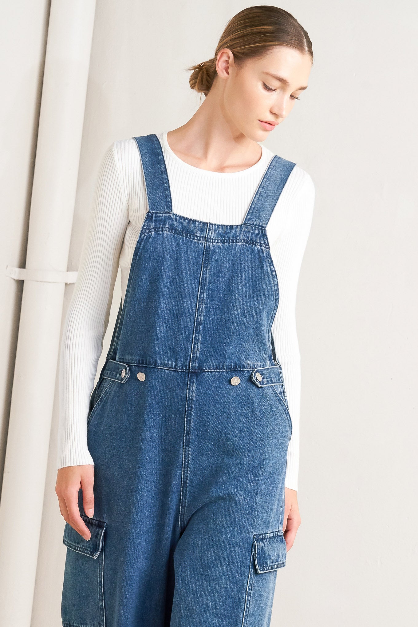 Let Me Talk Denim Overalls
