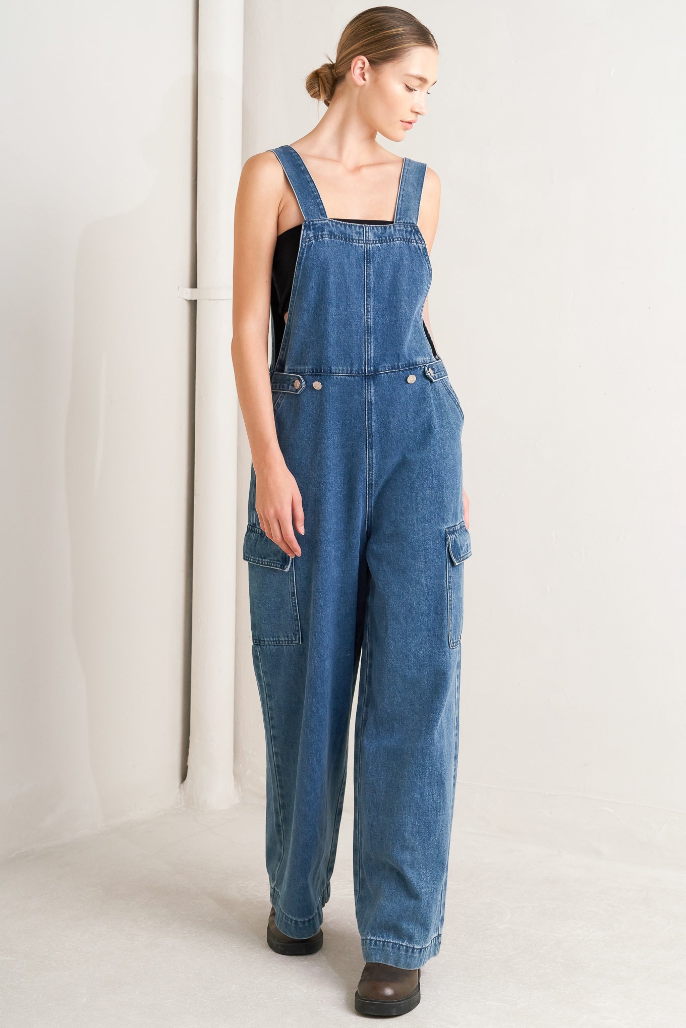 Let Me Talk Denim Overalls