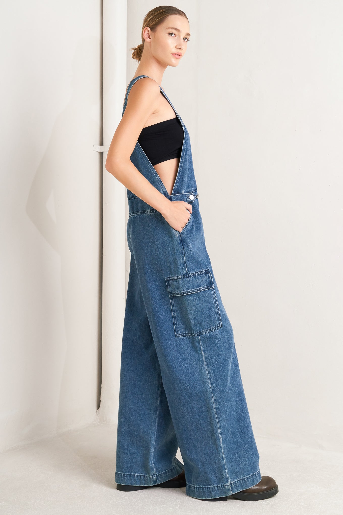 Let Me Talk Denim Overalls