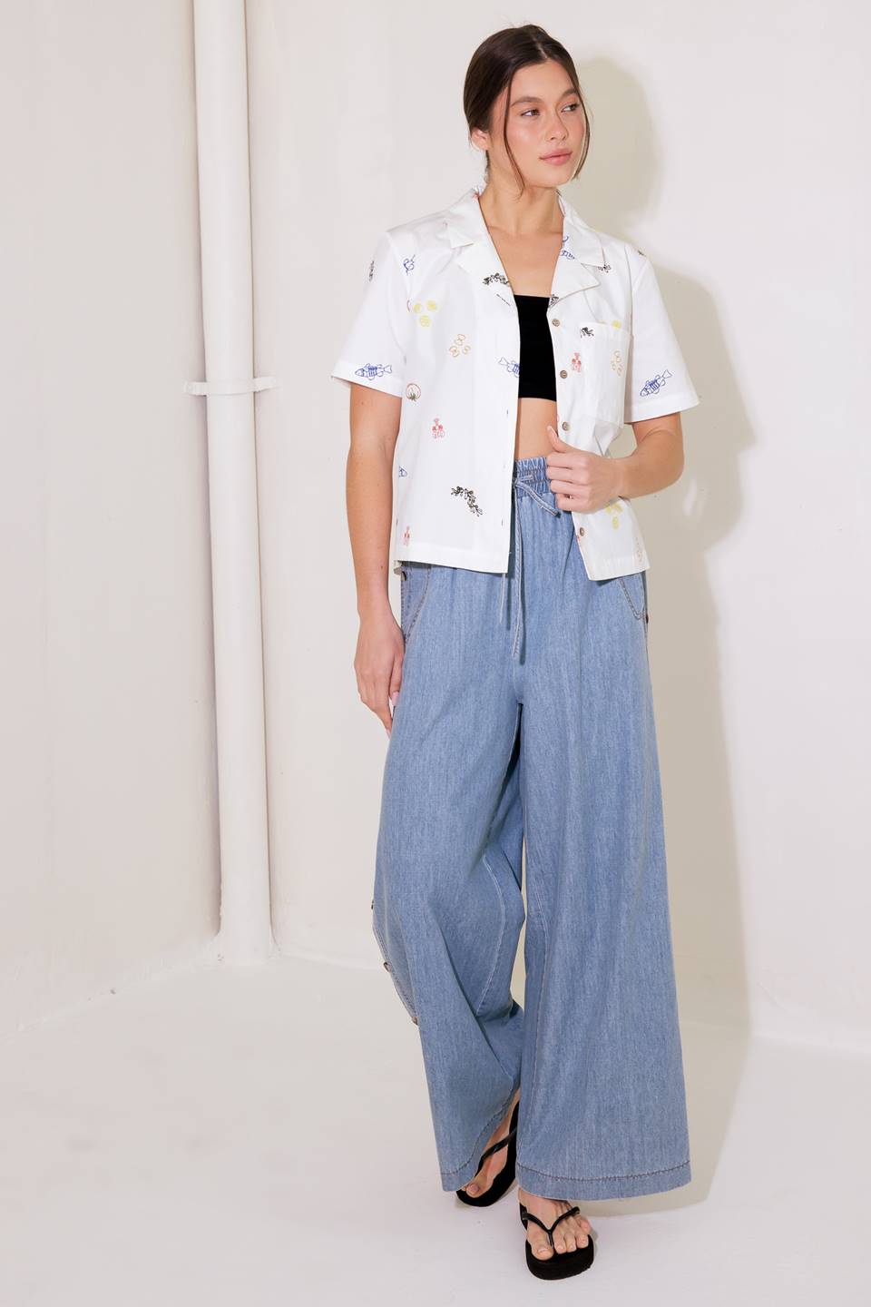 Riverside Sipping Chambray Pants
