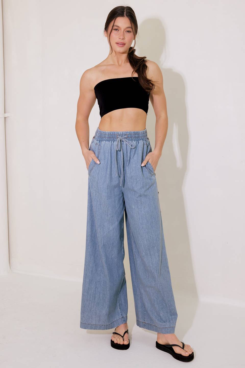 Riverside Sipping Chambray Pants