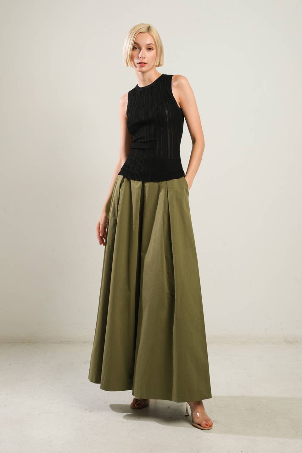 Be Right Back Black Sweater Top