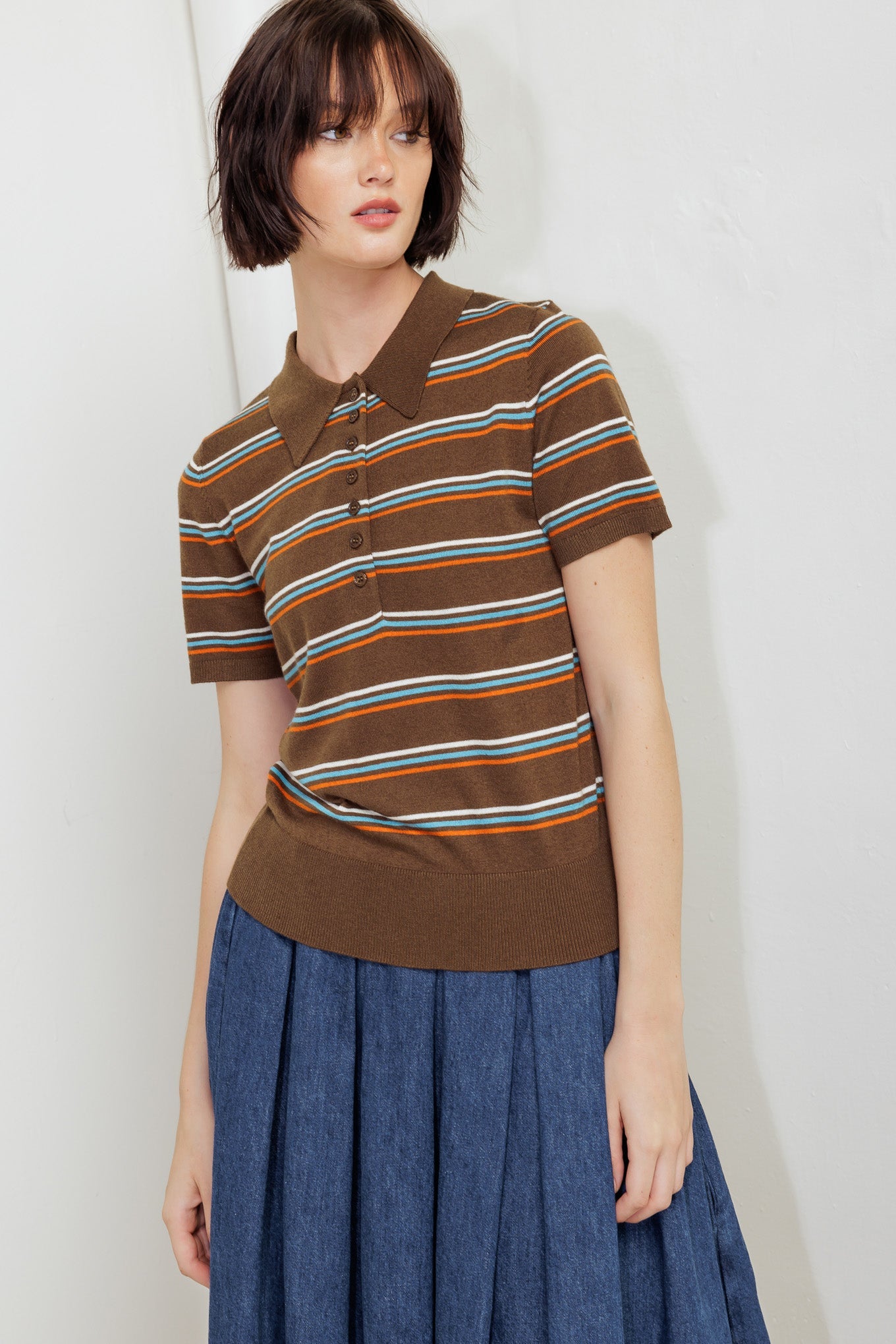 Pretty In Paradise Polo Top