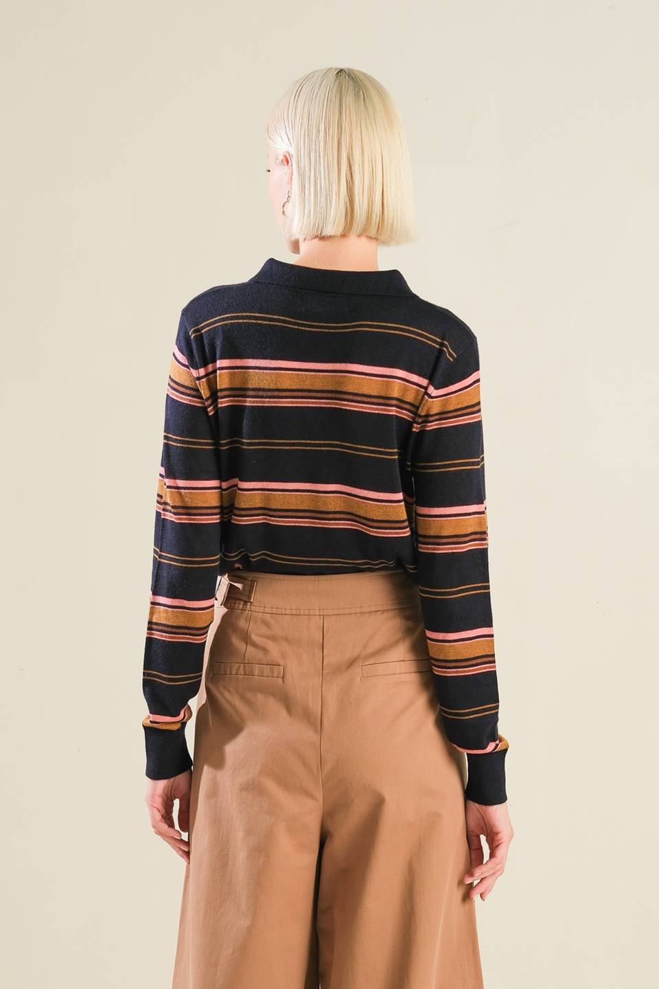 Call It Fate Sweater Polo Top