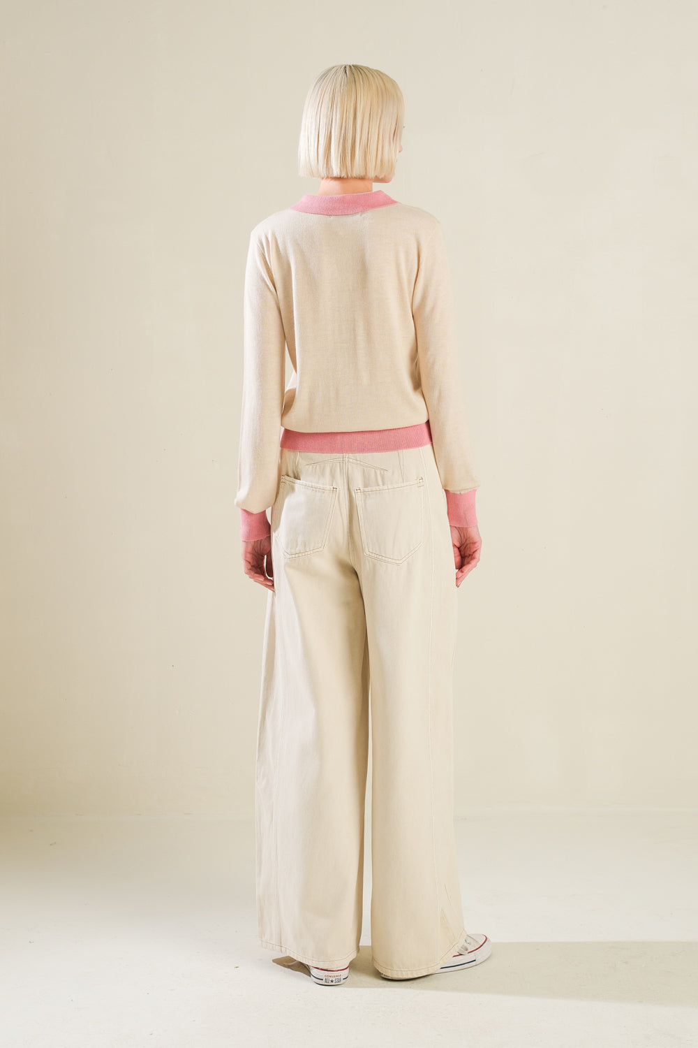 Hidden Reflections Sweater Polo Top