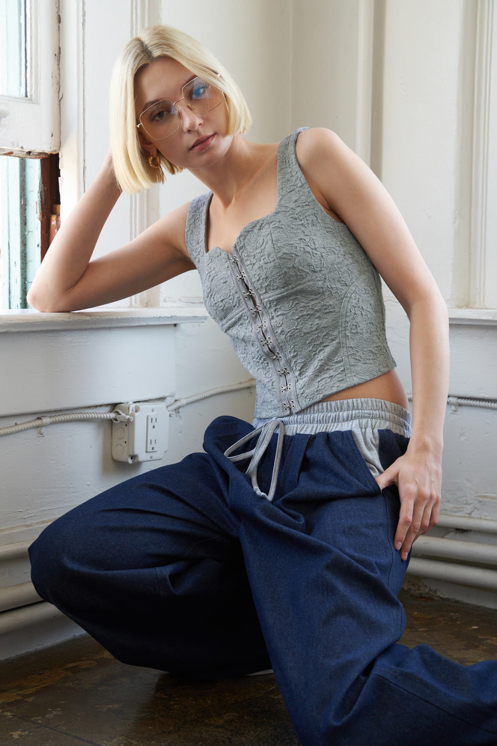 Through the Looking Woven Top