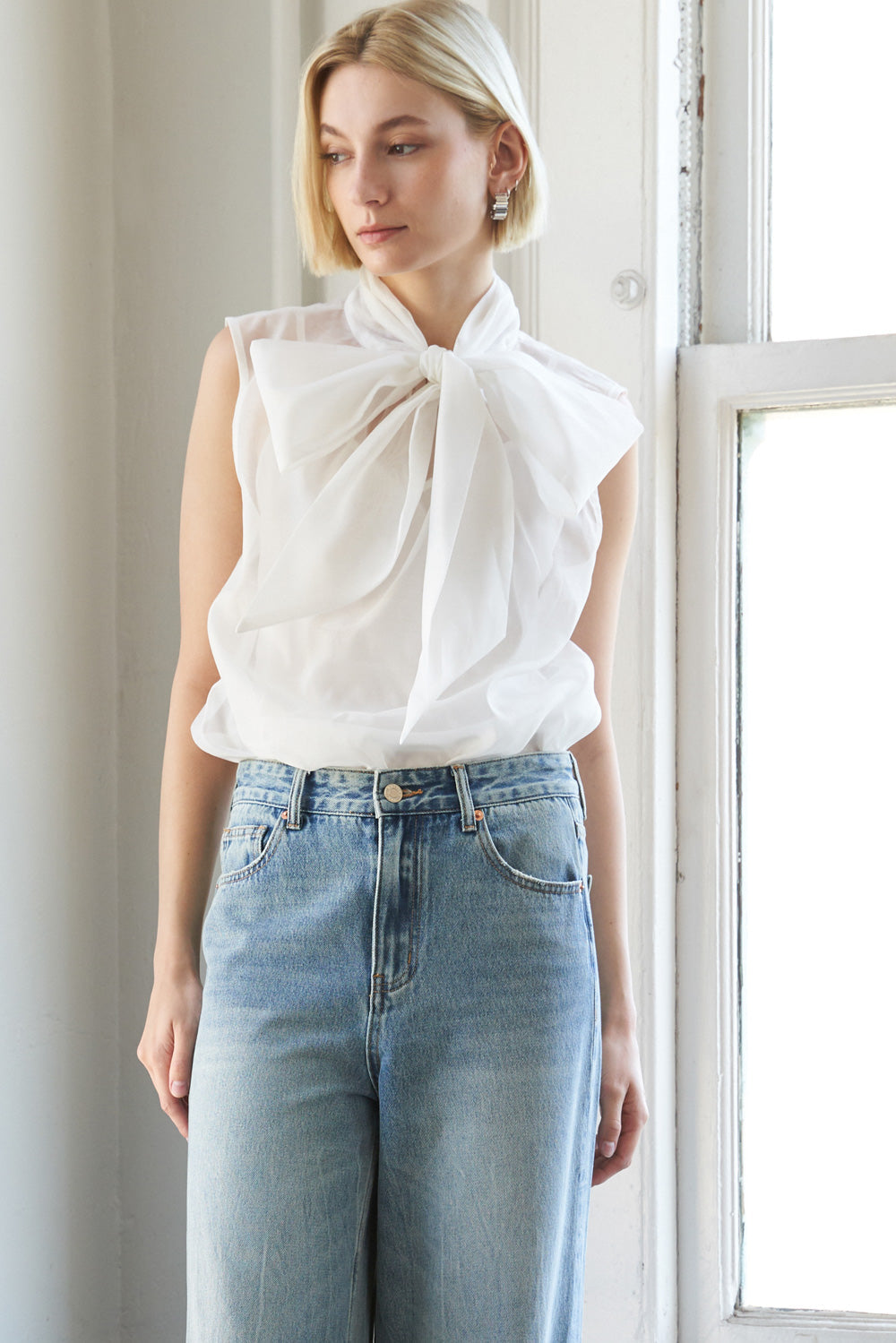 Shine for Us Organza Top