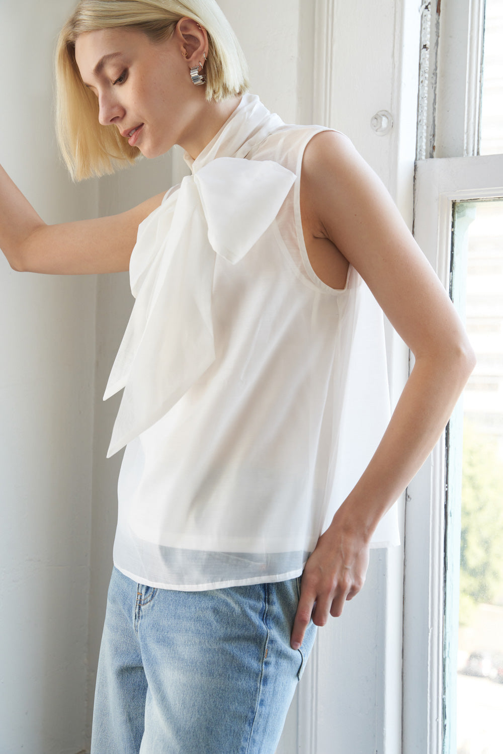 Shine for Us Organza Top