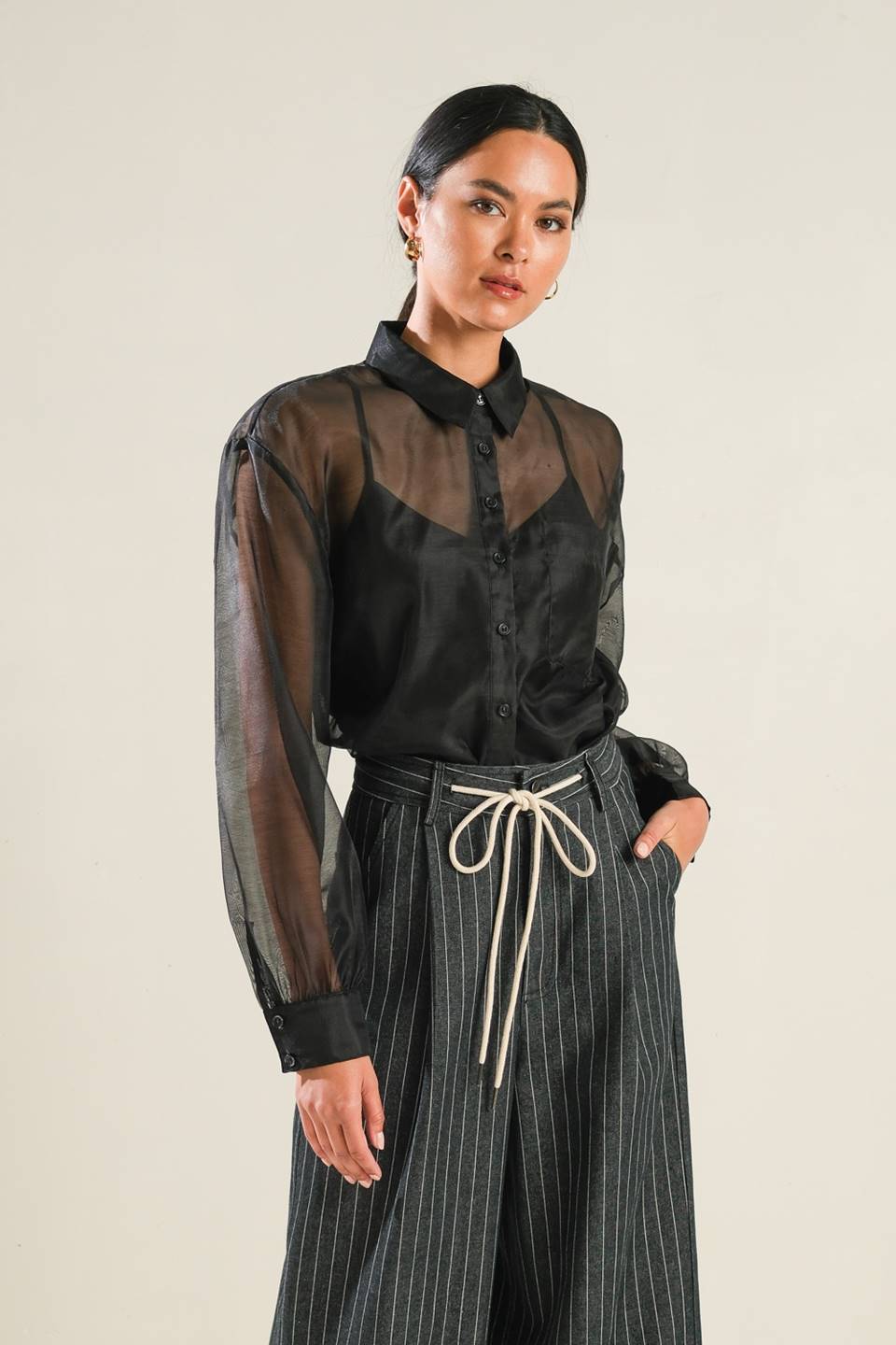 Love Over Fear Organza Top