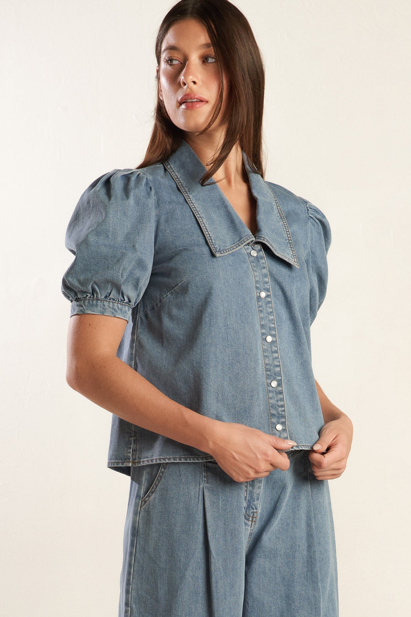 Eternal Sunshine Chambray Denim Top
