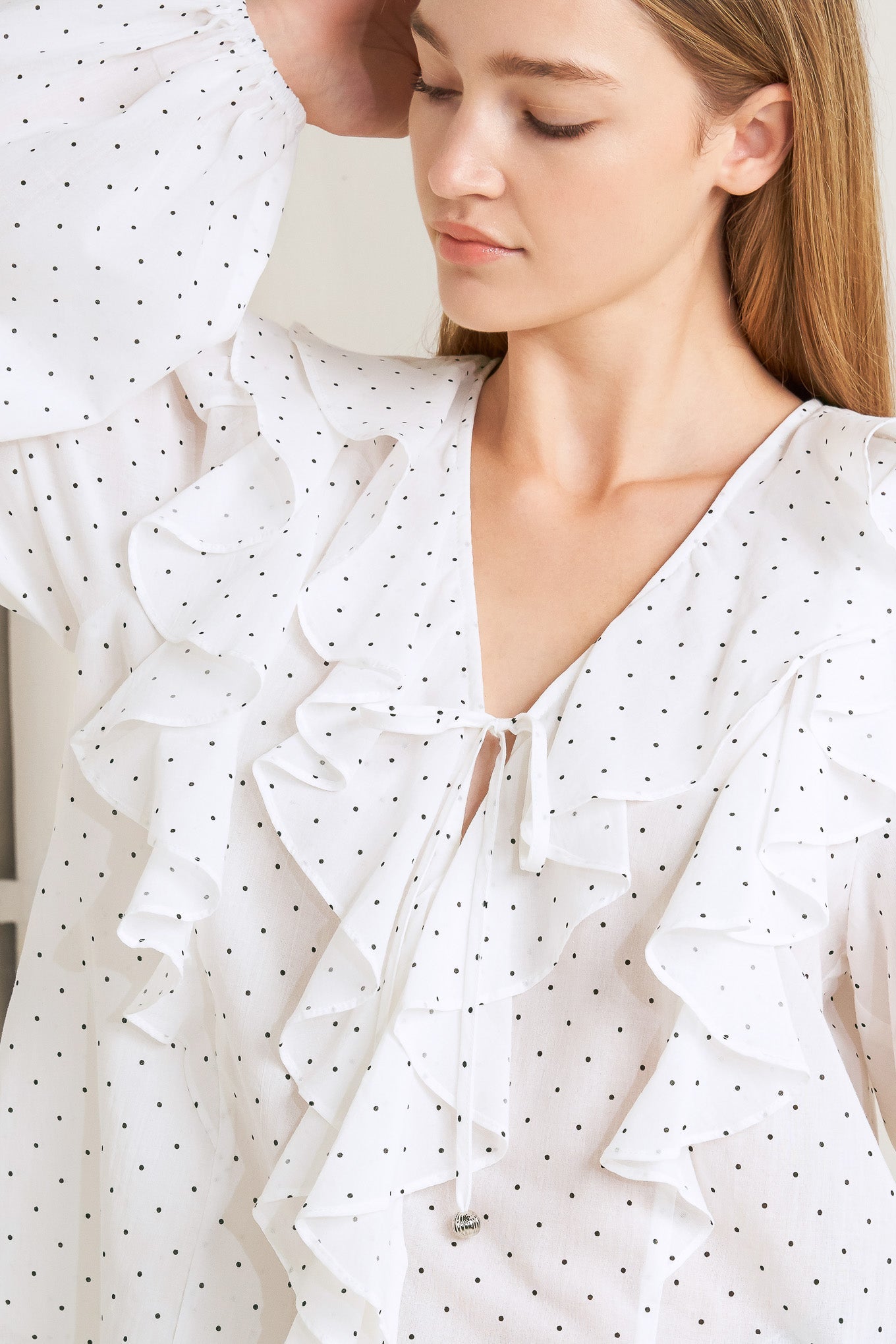 Made of Dreams Polka Dot Woven Top