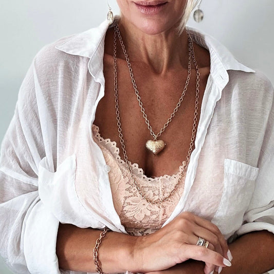 Follow Your Heart Heart Locket Essential Necklace