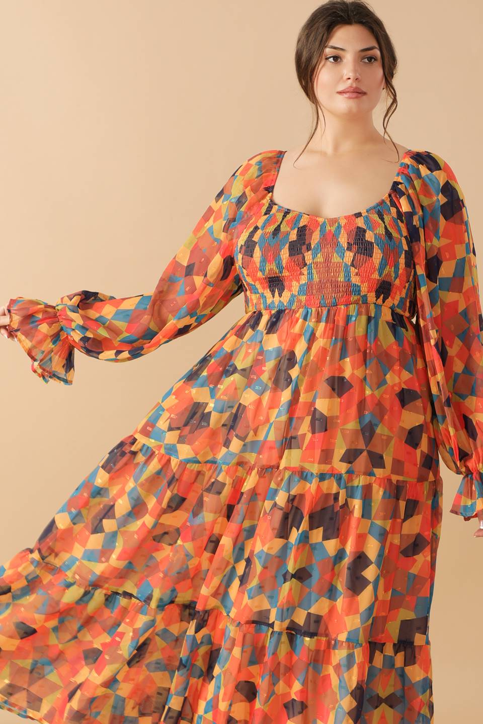 Meadow Dance Wanderer Woven Midi Dress