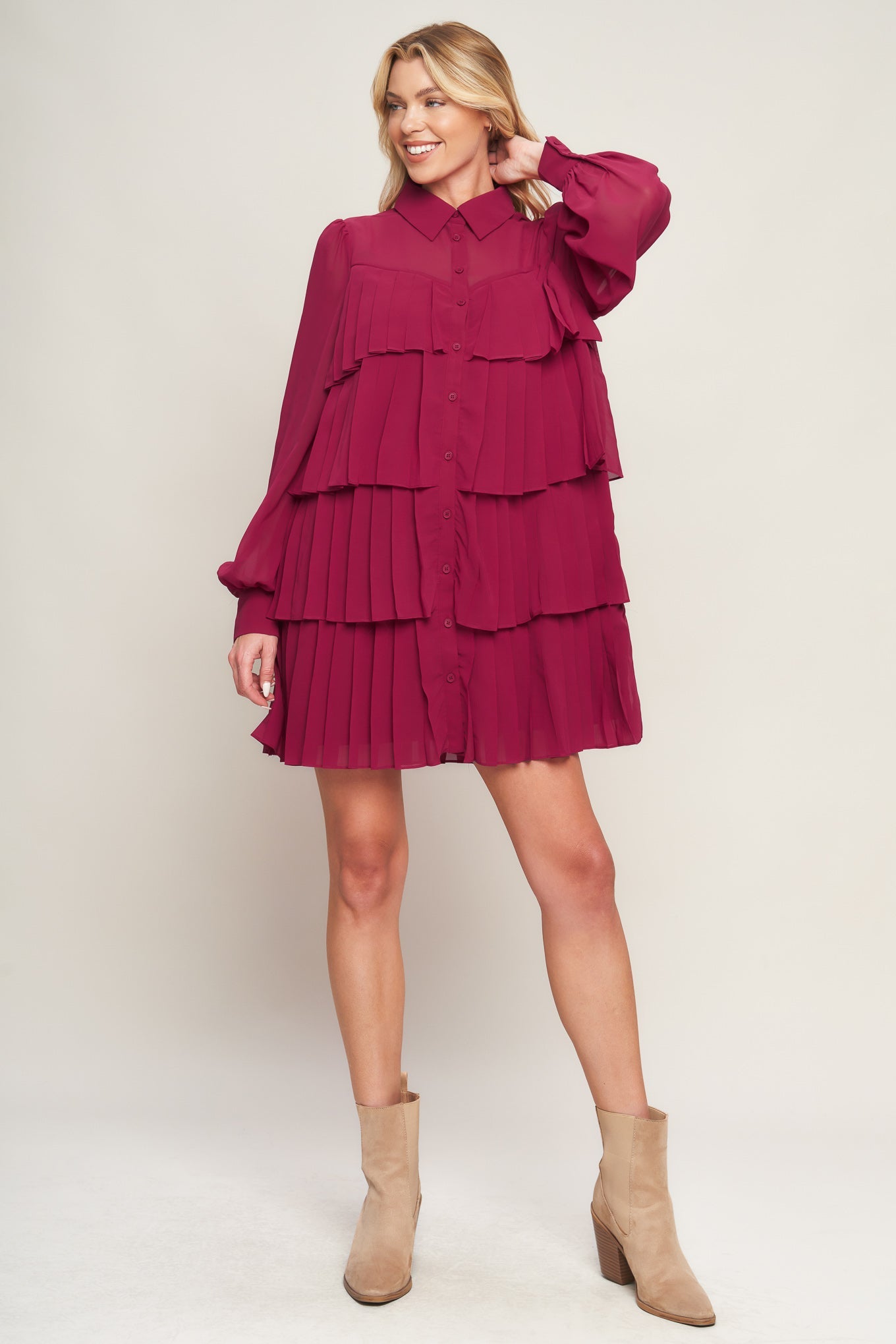 An Absolute Treasure Woven Mini Dress