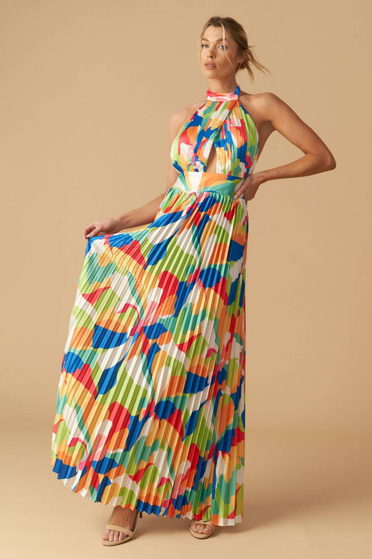 Keep Blooming Woven Maxi Dress