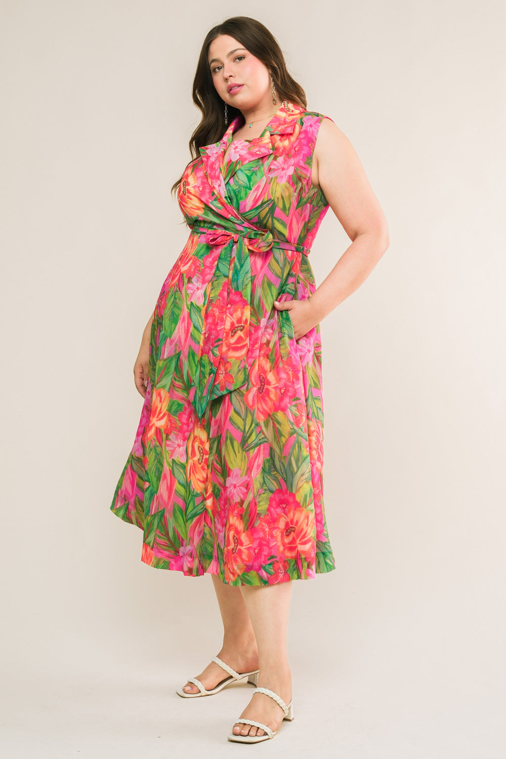 Lavender Fields Collection Woven Midi Dress