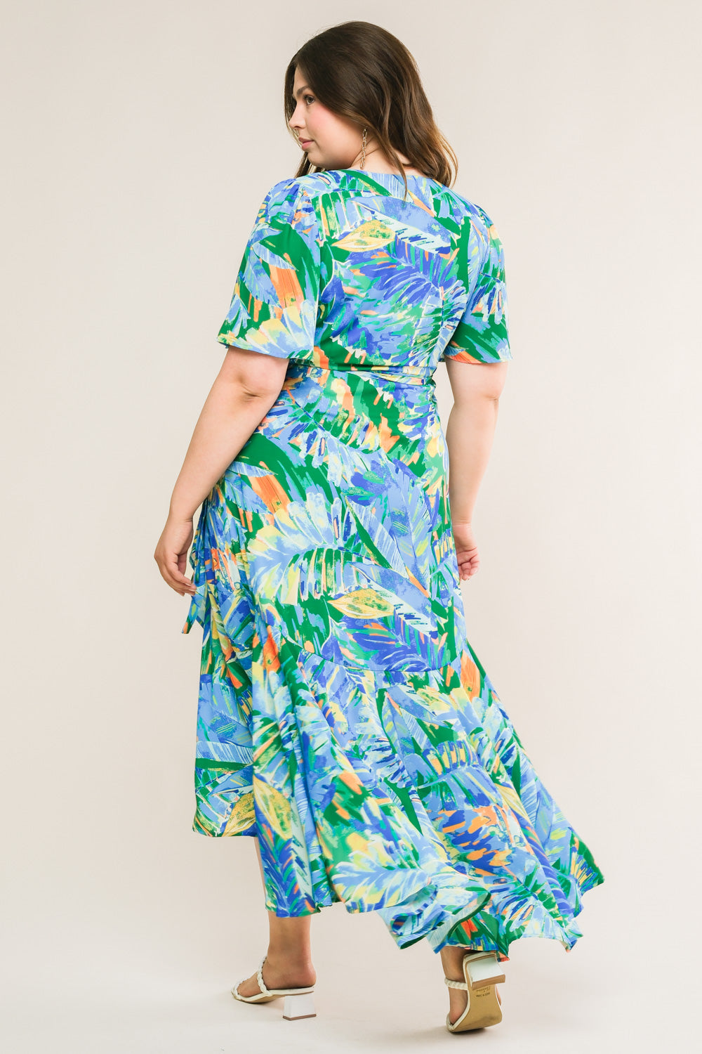 Unexpected Surprise Woven Hi-lo Midi Dress