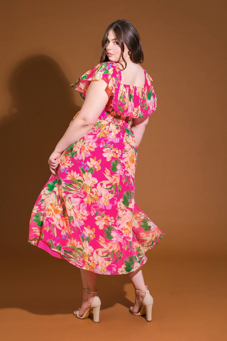 Happiest Here Woven Midi Dress