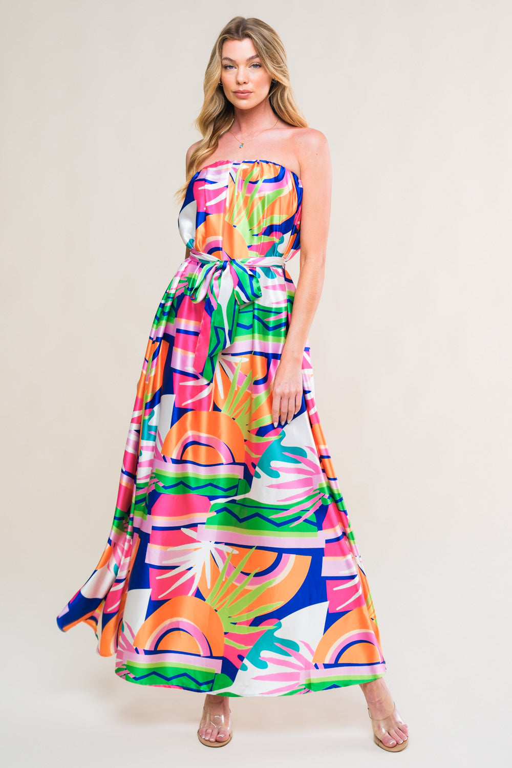 Summery Inclination Woven Midi Dress